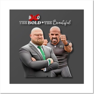 New York Jets Joe D. & Coach Saleh Bald/Bold + Beautiful T-Shirt Posters and Art